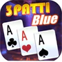 3 Patti Blue game icon with three aces on a purple background