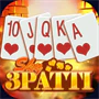 Sky 3 Patti game icon with a hearts royal flush and gold Sky script