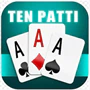 3 Patti Spin game icon with three aces on a teal background