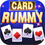 Card Rummy game icon with yellow Rummy lettering and four suit cards